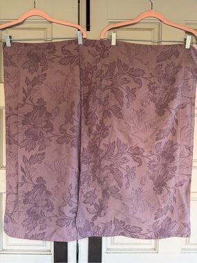 BELLA NOTTE LINENS Set of 2 Purple Vivanne  Euro Pillow Shams